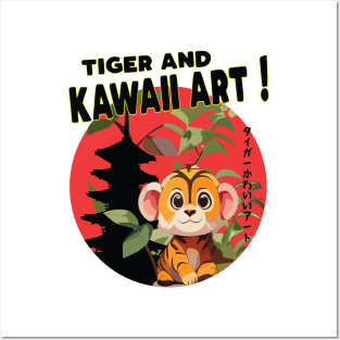 Go Get 'Em Tiger Kawaii Posters and Art